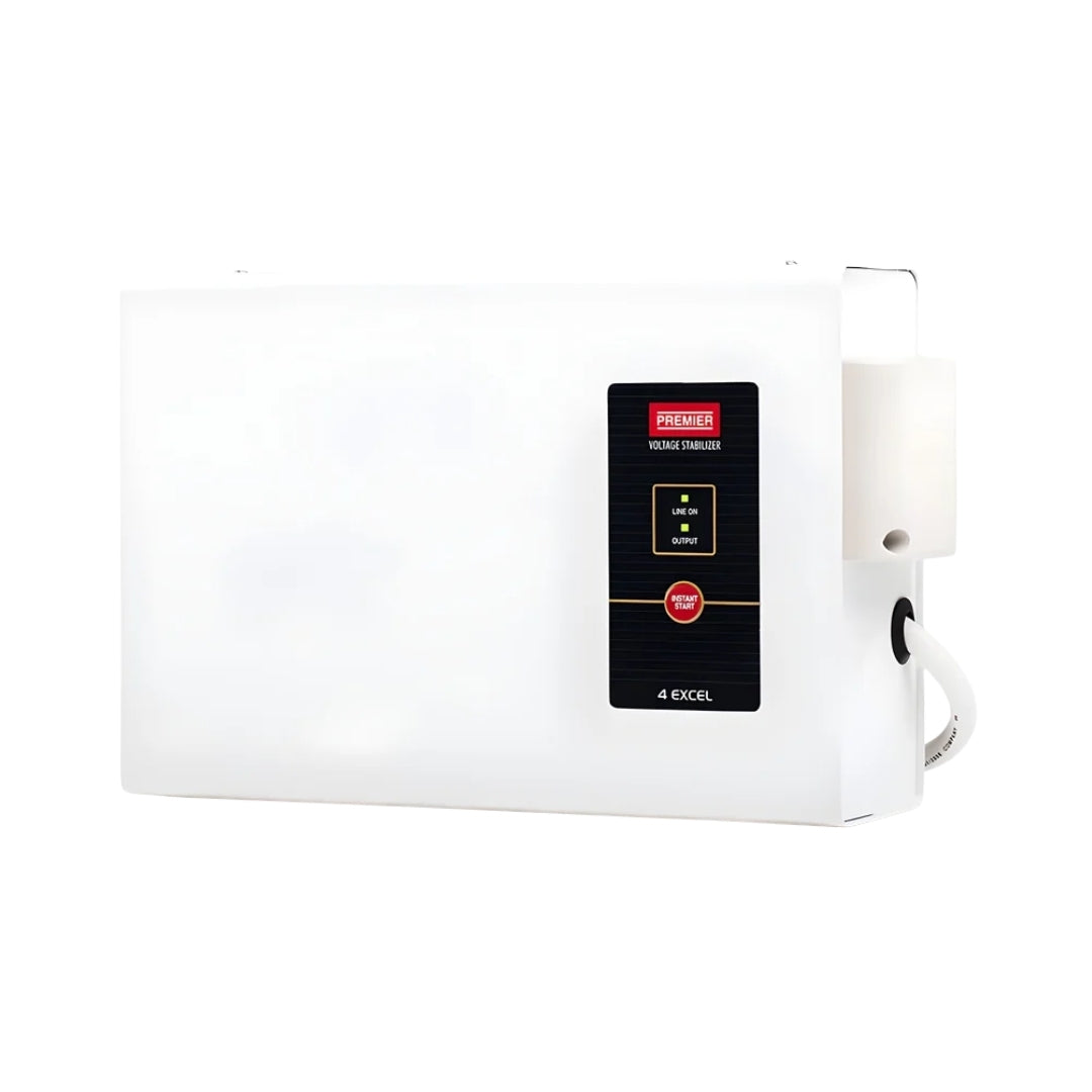 Premier 4KVA Excel Voltage Stabilizer 170-270V - White_FrontView