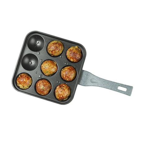 Premier Astral Non Stick Paniyaram Square Pan with Glass Lid 9 Cavity_2