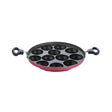 Premier Deluxe Non-Stick Paniyaram Pan Large 12 Cavities - Red_Front View