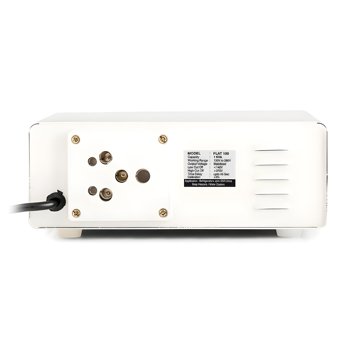 Premier Flat 100 Voltage Stabilizer 130-280V - White_4