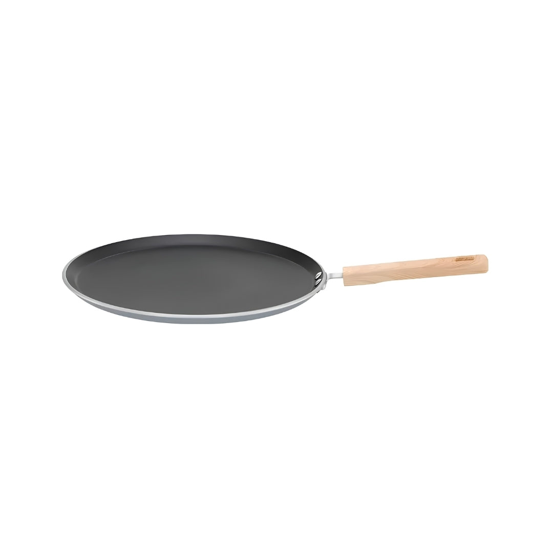 Premier Legend Non Stick Tawa Wood Finish Handle 28 cm - Grey_Front View