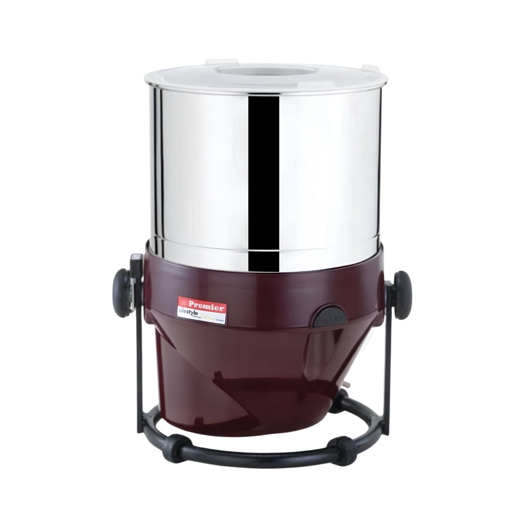 Premier Lifestyle PG-502 2 L Tabletop Wet Grinder – Maroon_Front View