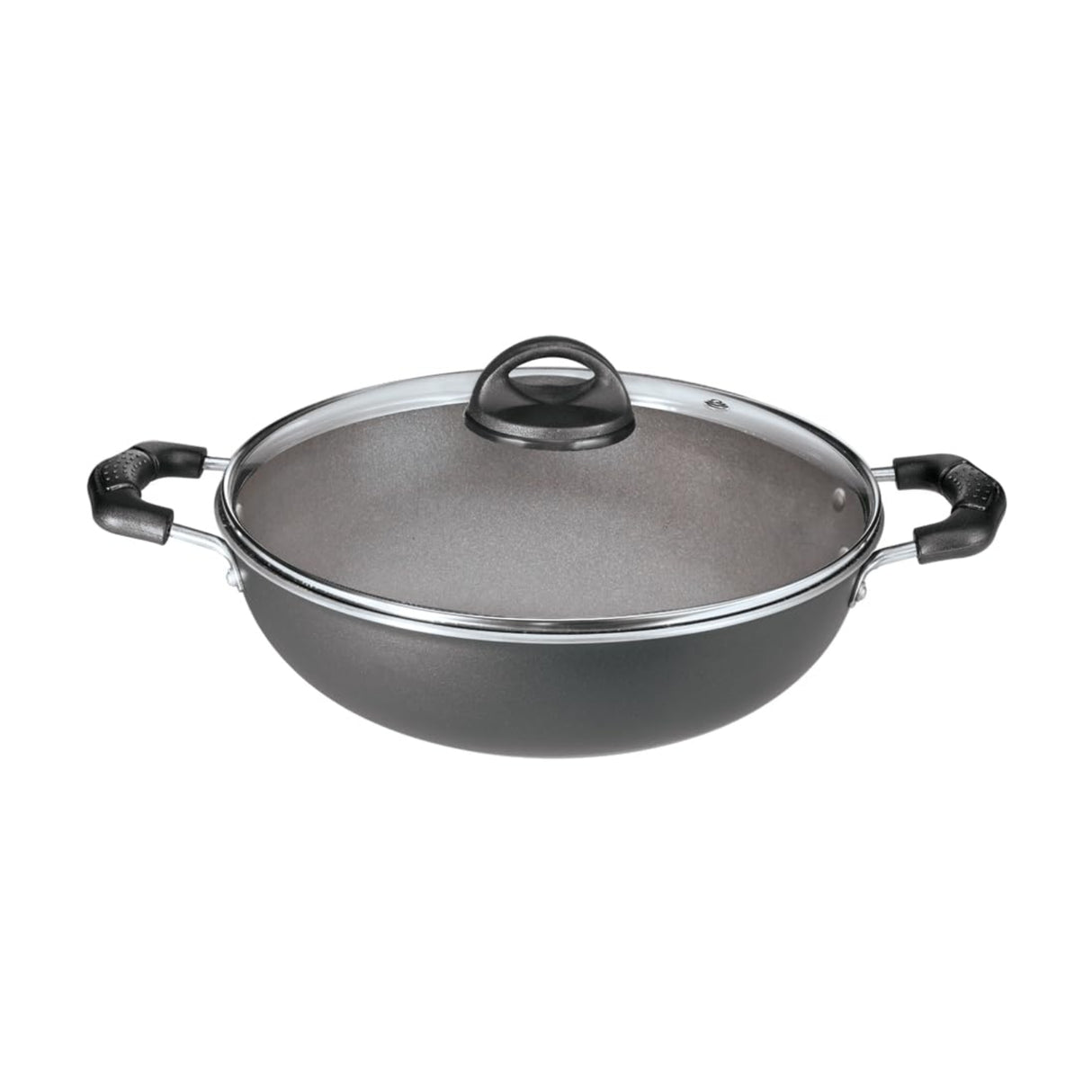 Premier NS Deep Kadai with Glass Lid 26 cm \ 3.8 L - Black_1