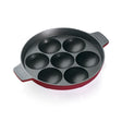 Premier Non Stick Deluxe Paniyara Pan with Handle 7 Cavity - Maroon_1