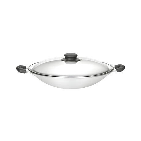 Premier Popular Appam Pan with SS Lid 22 cm - White_Front View
