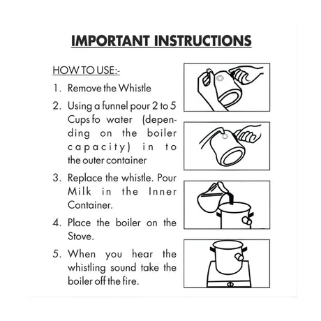 Premier Stainless Steel Milk Boiler 1 L - Silver_2
