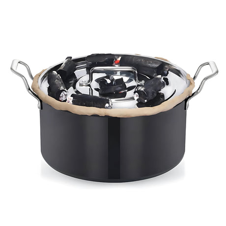 Premier Trendy Black Hard Anodised Dum Biryani Pot with SS Lid 13 L_2