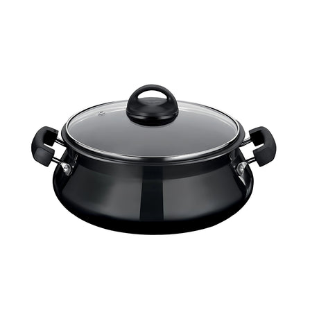 Premier Trendy Black Hard Anodised Handi with Glass Lid Small_1
