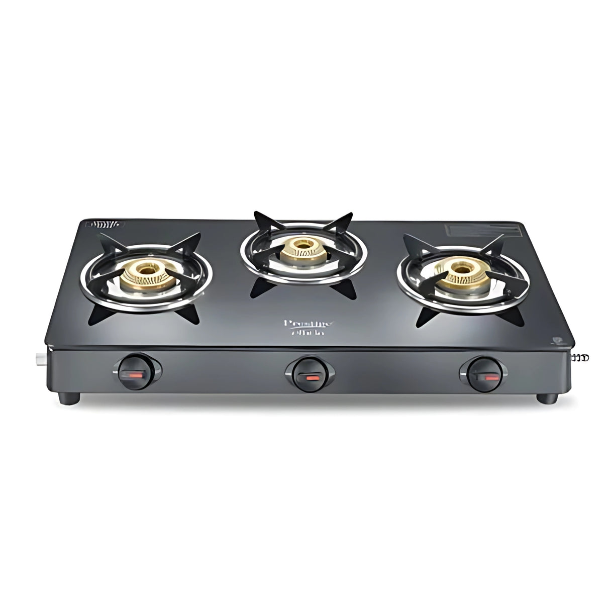 Prestige 40599 Efficia Convertible 3 Burner Glass Top Gas Stove – Black