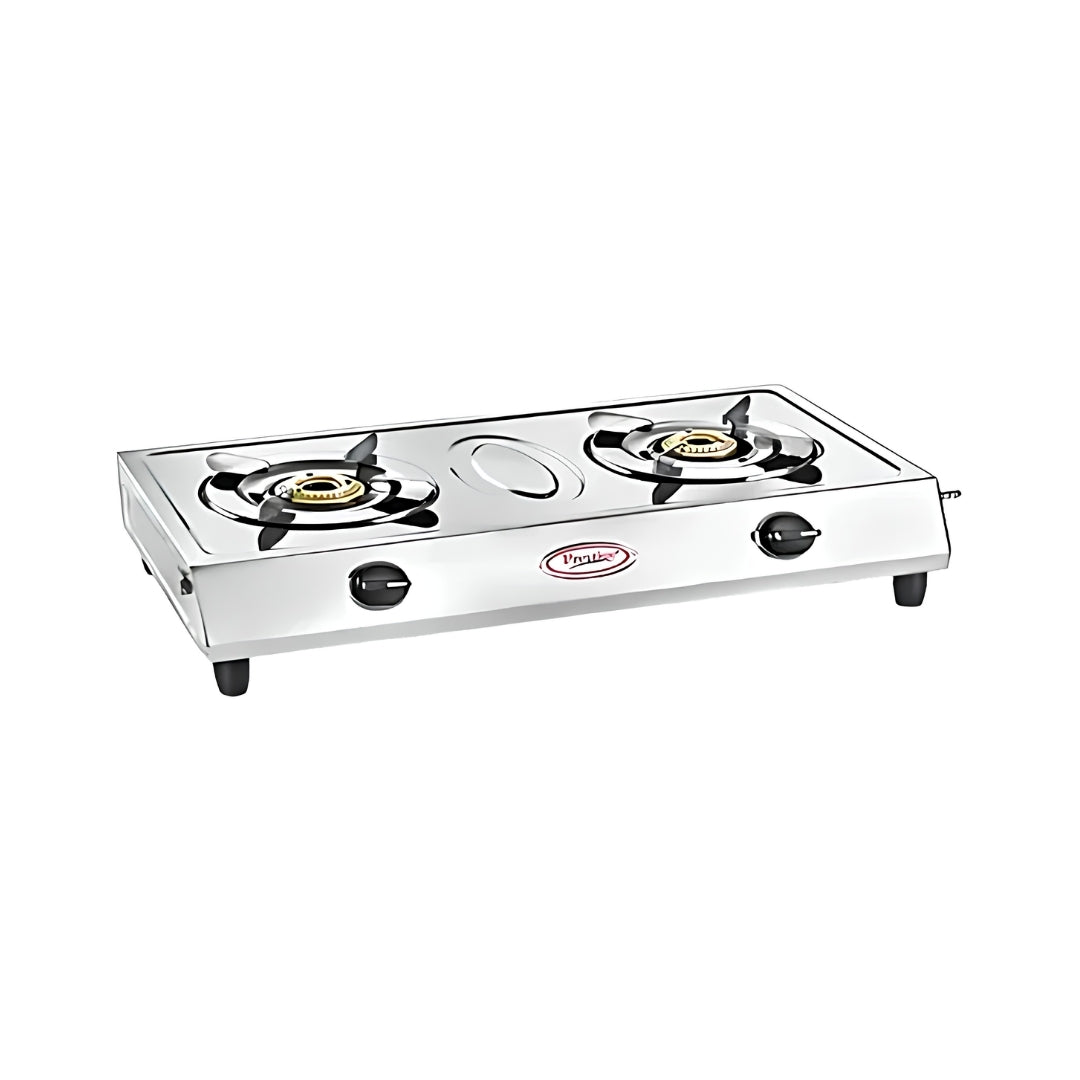 Prestige Agni Classic 2 Burner Gas Stove – Silver