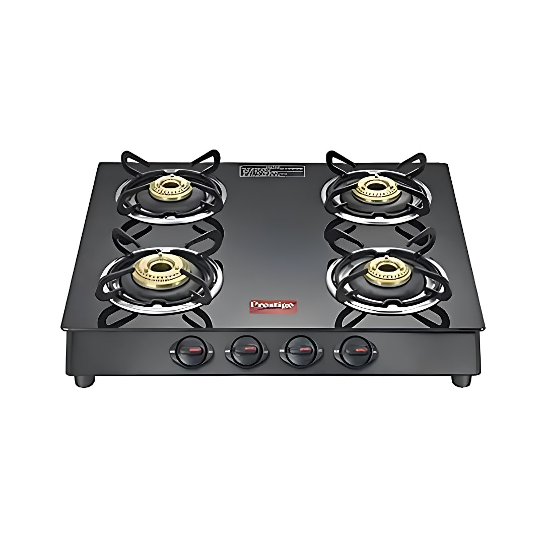 PrestigeGTM4BBLACKGasStove-BlackGlassTop_FrontView_1