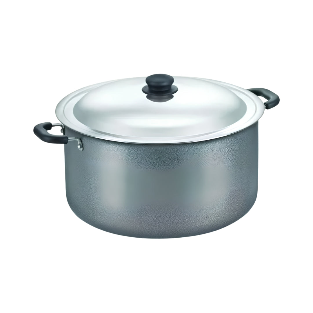 Prestige Omega Select Plus Non Stick Biryani Pot with SS Lid 34 cm \ 16 L - Grey