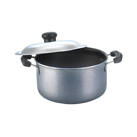 PrestigeOmegaSelectPlusNonStickSaucePanwithLid200mm-GreyFrontImage_1