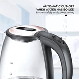 Prestige 41417 PKGB 1.8 L Glass Electric Kettle – Borosilicate Transparent Body