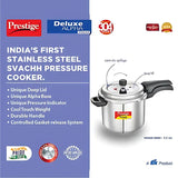 Prestige Deluxe Alpha Svachh SS Outer Lid Pressure Cooker 5.5L