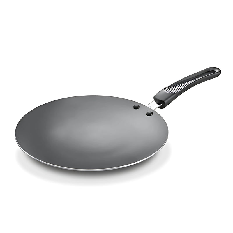 Prestige Omega Non-stick Concave Tawa 28 cm - Black