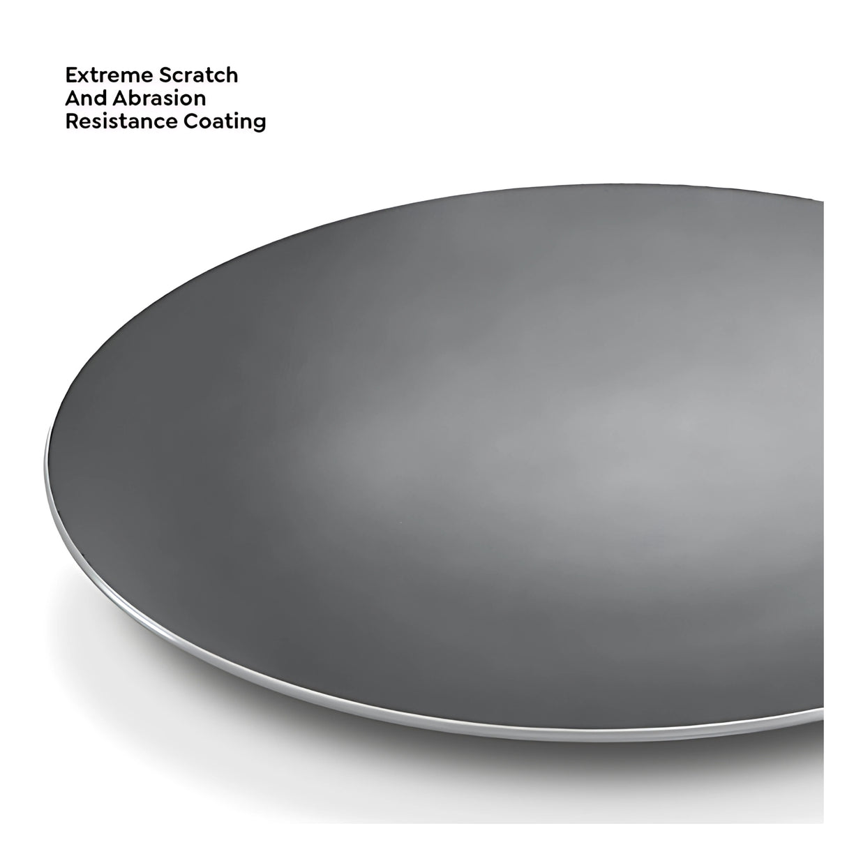 Prestige Omega Non-stick Concave Tawa 28 cm - Black