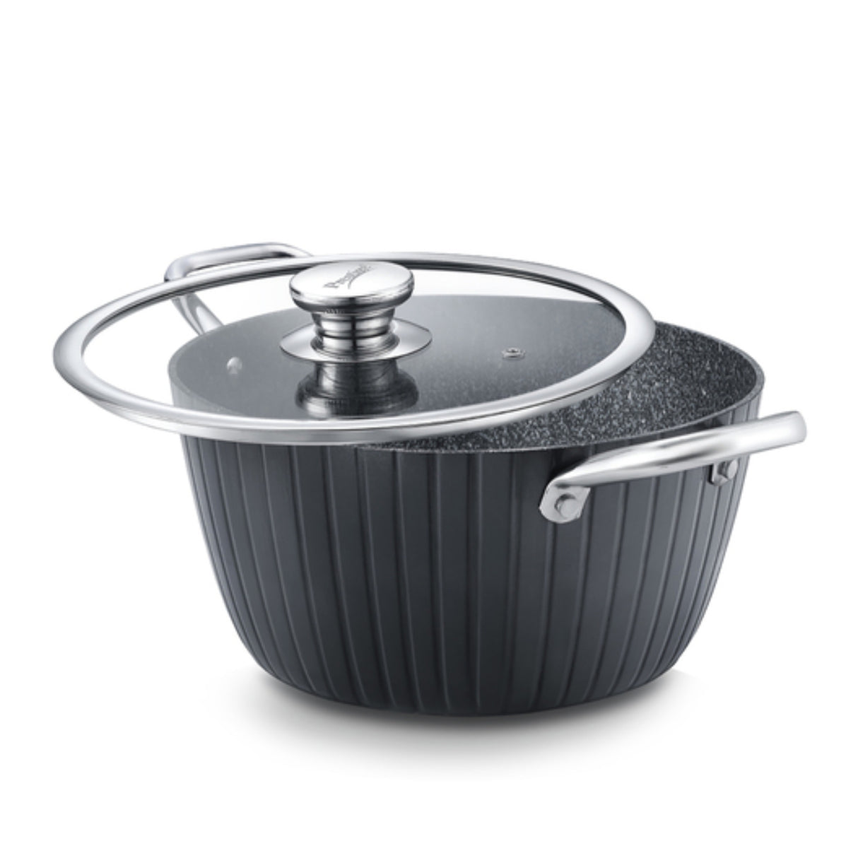 Prestige Durastone Hard Anodized Casserole 24 cm - Black