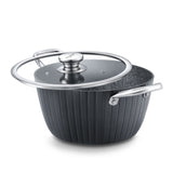 Prestige Durastone Hard Anodized Casserole 24 cm - Black