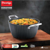 Prestige Durastone Hard Anodized Casserole 24 cm - Black
