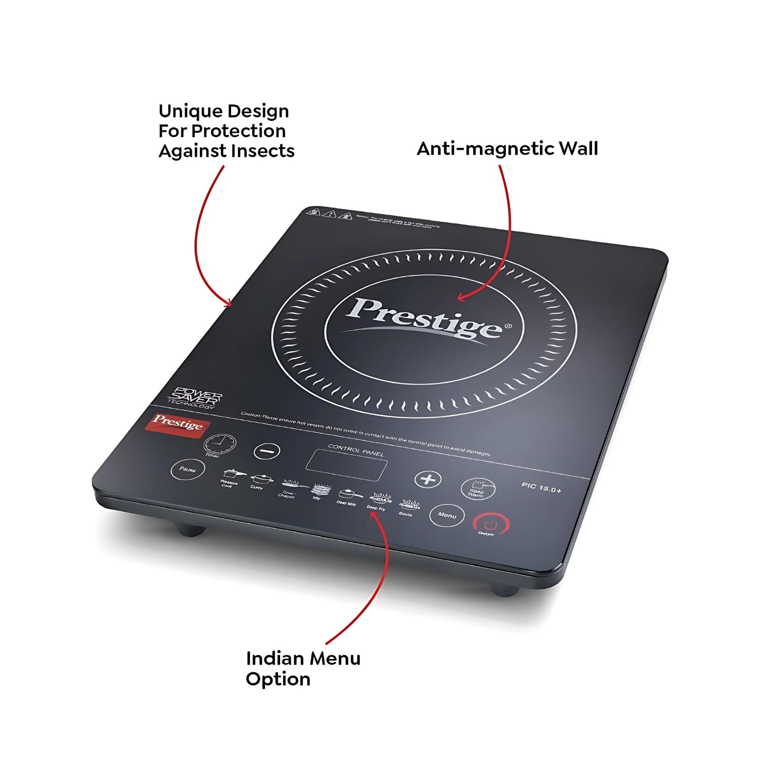 Prestige Induction Cooktop PIC 15+ 1900 W - Black - Image 2 - Buy Online at Chera Home Junction Coimbatore