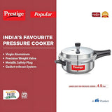 Prestige Popular Virgin Aluminium Junior Deep Pan Pressure Cooker 4L