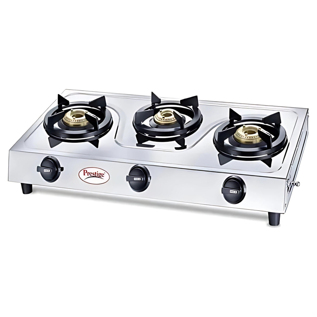 Prestige Prime 3-Burner Gas Stove – Silver