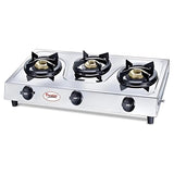 Prestige Prime 3-Burner Gas Stove – Silver