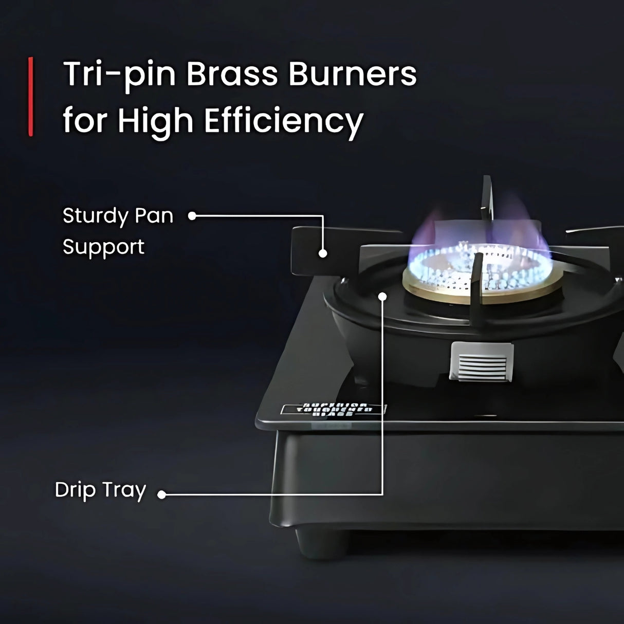 Prestige GTSN 03, 40383 Svachh Neo 3 Burner Gas Stove – Black