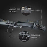 Prestige 40590 Vectra 3-Burner Glass Top Gas Stove – Black