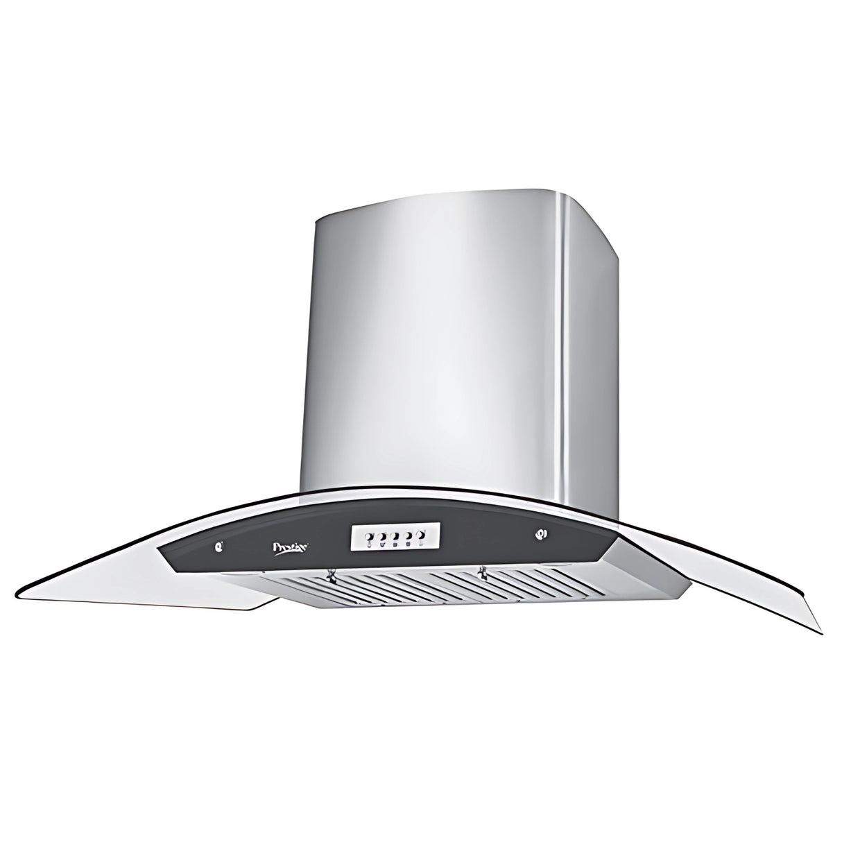 Prestige Vista 900 Touch Control Panel 90cm Kitchen Chimney – Silver