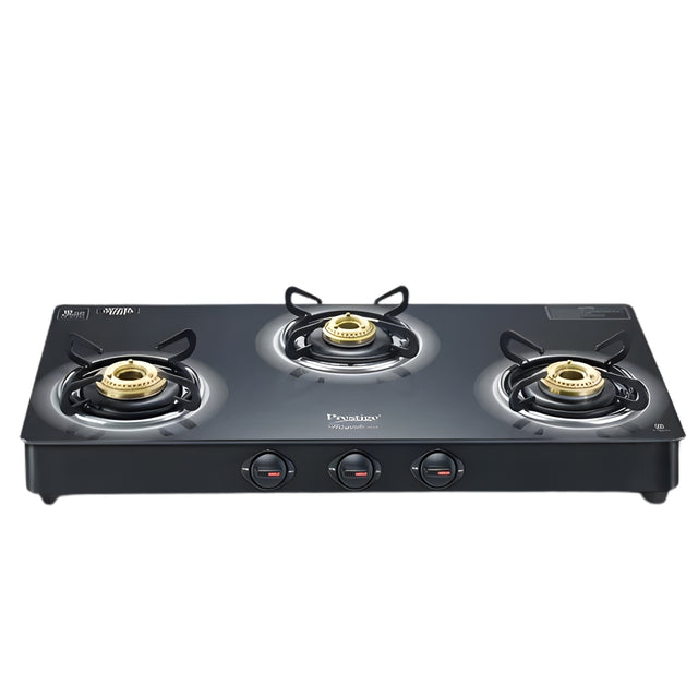 Prestige 40513 Royale Plus GT 03 3-Burner Gas Stove – Black_1