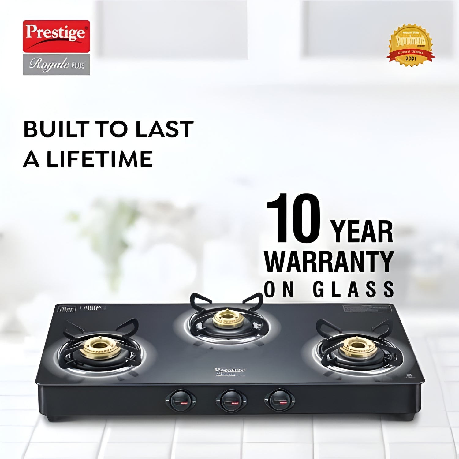 Prestige 40513 Royale Plus GT 03 3-Burner Gas Stove – Black_2