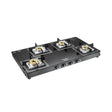 Prestige 40591 Vectra 4-Burner Glass-Top Gas Stove Black_Front View