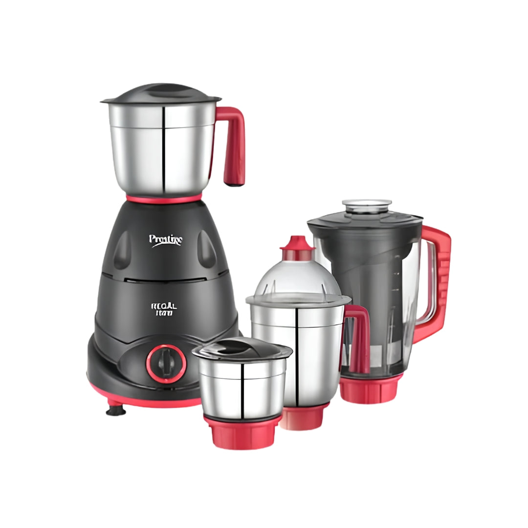 Prestige 41384 4 Jars  Regal Mixer Grinder 750 Watts - Black and Red
