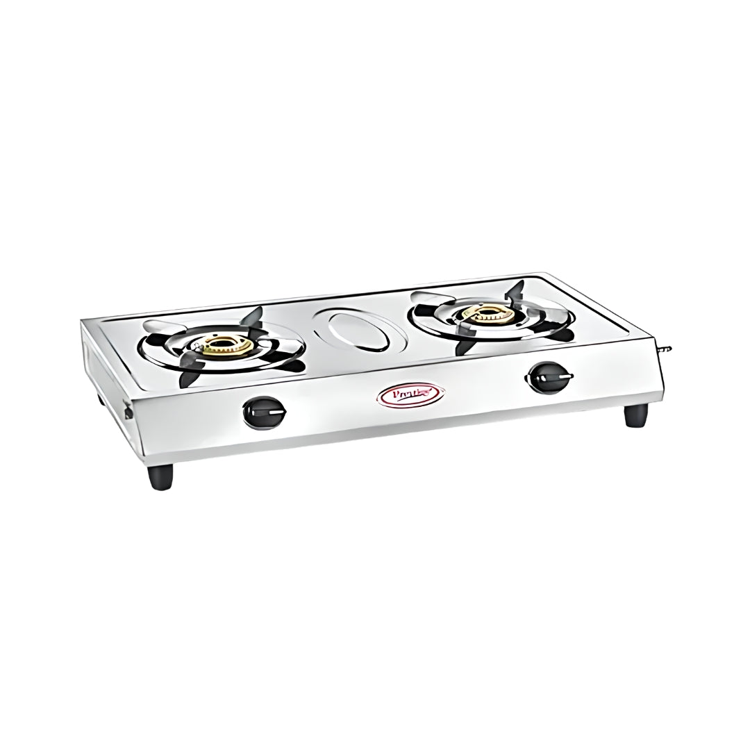 Prestige Agni Classic 2 Burner Gas Stove – Silver