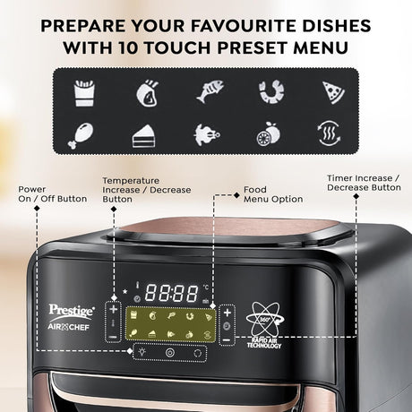 Prestige Air Oven Air Fryer 12 L - Black_2