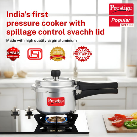 Prestige Aluminium Popular Svachh Outer Lid Pressure Cooker 1.5 L_2