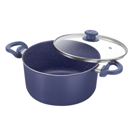 Prestige Ceraglide Duo Ceramic Coating Non Stick Casserole with Glass Lid 24 cm \ 4.8 L - Blue_1