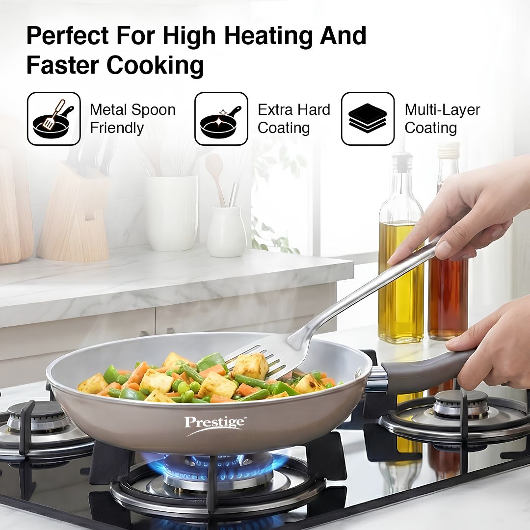 Prestige Ceraglide Duo Ceramic Coating Non Stick Cookware Fry Pan