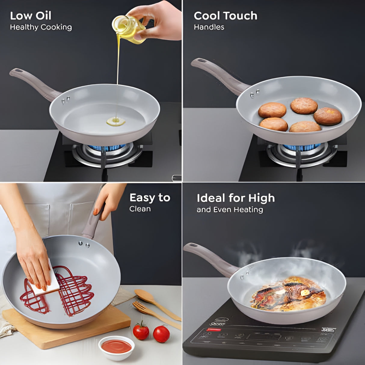 Prestige Ceraglide Duo Ceramic Coating Non Stick Fry Pan 18 cm \ 0.8 L_5