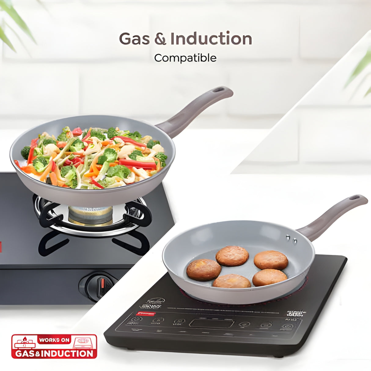 Prestige Ceraglide Duo Ceramic Coating Non Stick Fry Pan 24 cm \ 1.6 L - Grey_4