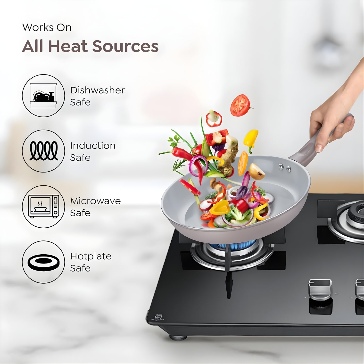 Prestige Ceraglide Duo Ceramic Coating Non Stick Fry Pan 28 cm \ 2.3 L - Grey_6