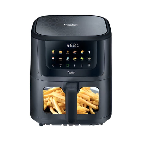 Prestige Crysta Chef Air Fryer 5.5 L - Black_Front view