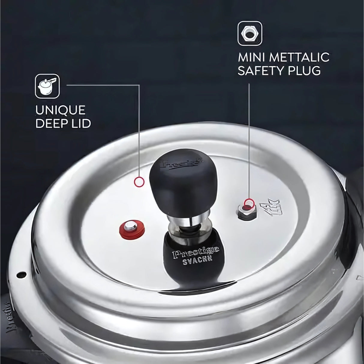 Prestige Deluxe Alpha Svachh SS Pressure Cooker 3.5 L_3