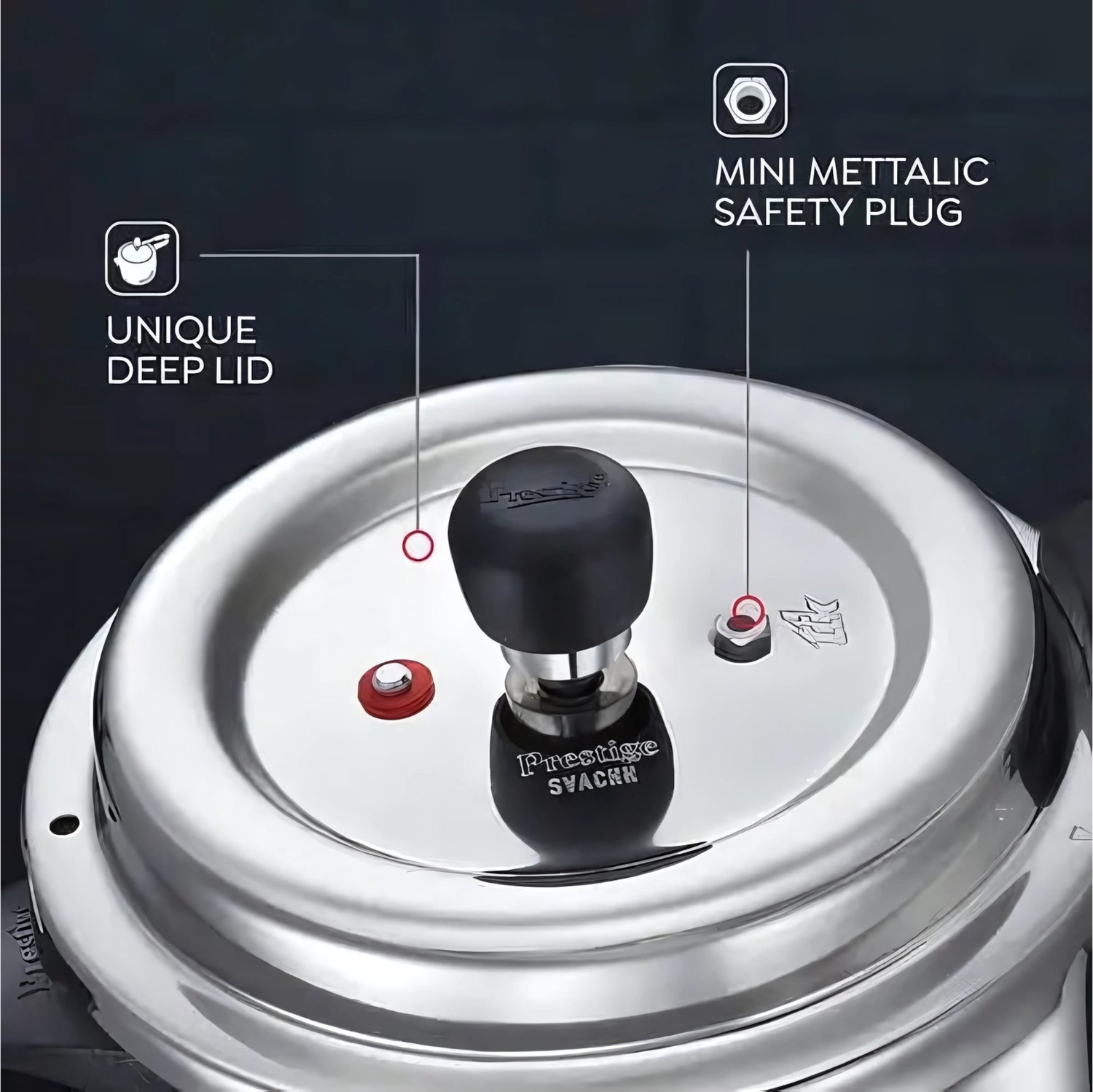 Prestige Deluxe Alpha Svachh SS Pressure Cooker 3.5 L_3