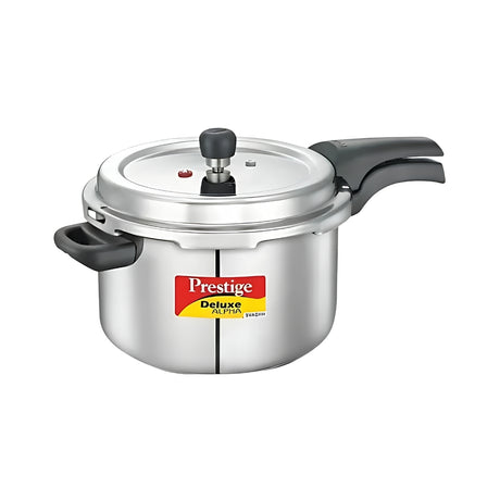 Prestige Deluxe Alpha Svachh SS Pressure Cooker 6.5 L_Front View