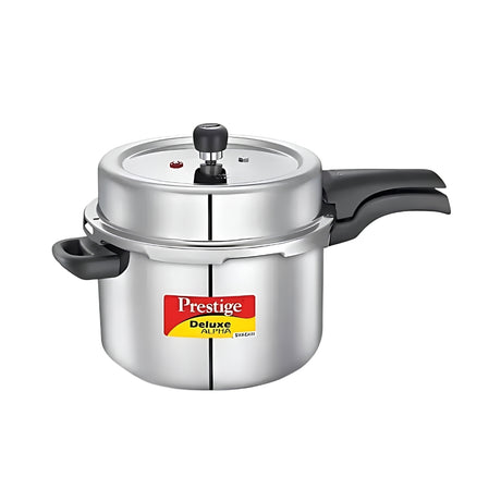 Prestige Deluxe Alpha Svachh SS Pressure Cooker 8 L_Front View