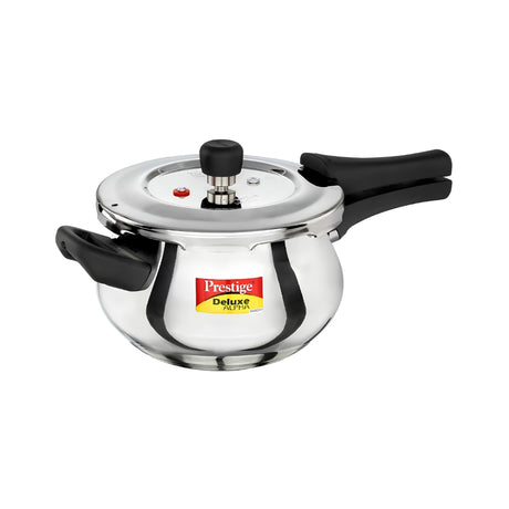 Prestige Deluxe Alpha Svachh SS Spillage Control Handi Pressure Cooker 3 L_Front View