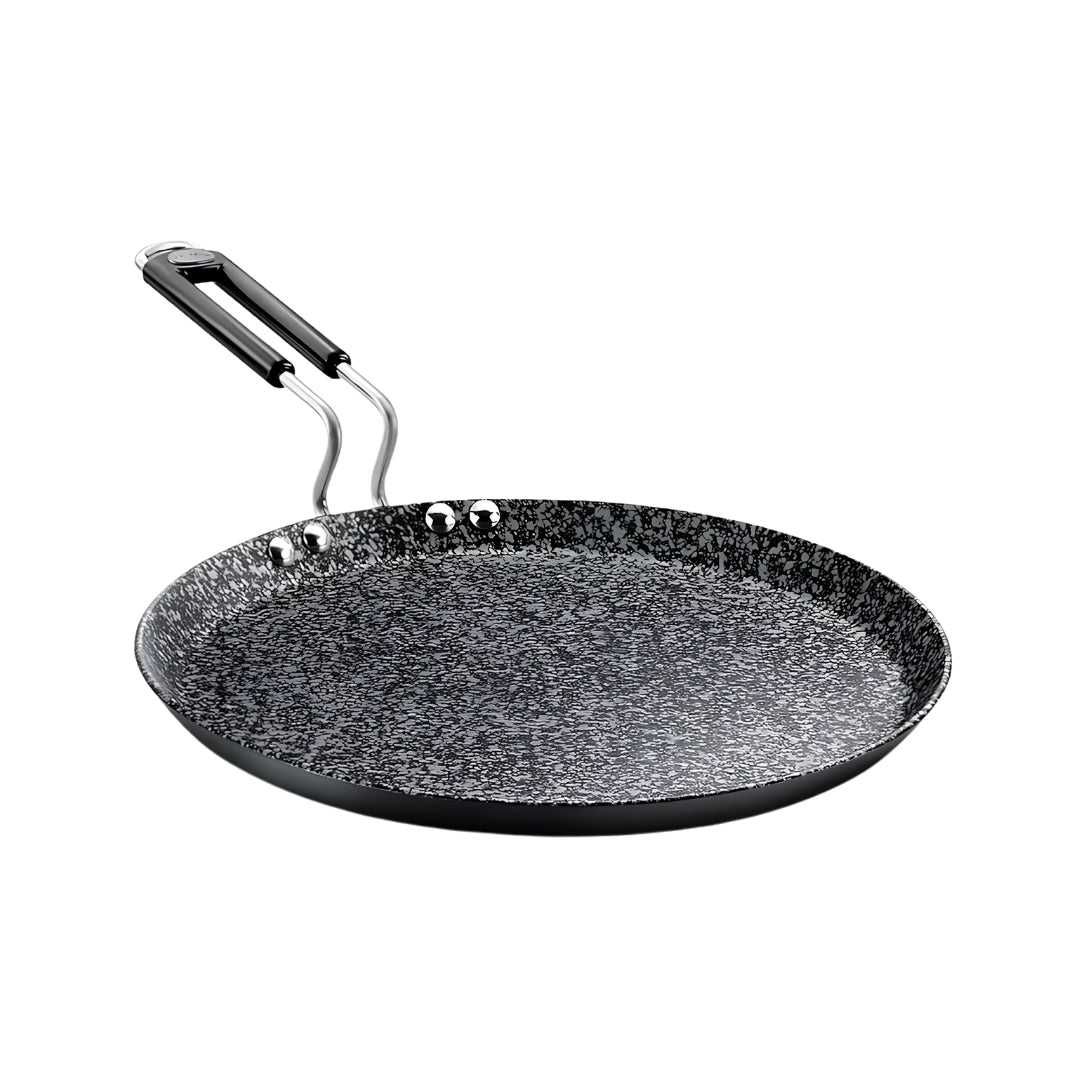 Prestige Dura Stone Hard Anodised Non Stick Dosa Tawa 29 cm - Black_Front View